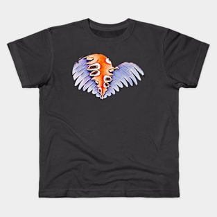 Wings of change spotted blue Kids T-Shirt